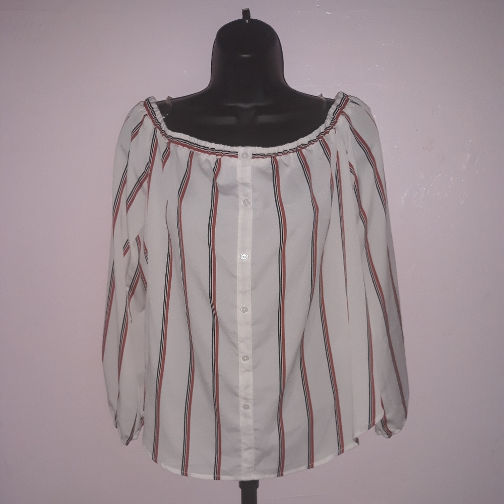 Loose stripped blouse